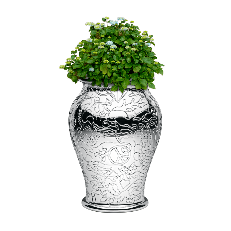 MING PLANTER AND CHAMPAGNE COOLER METAL Qeeboo