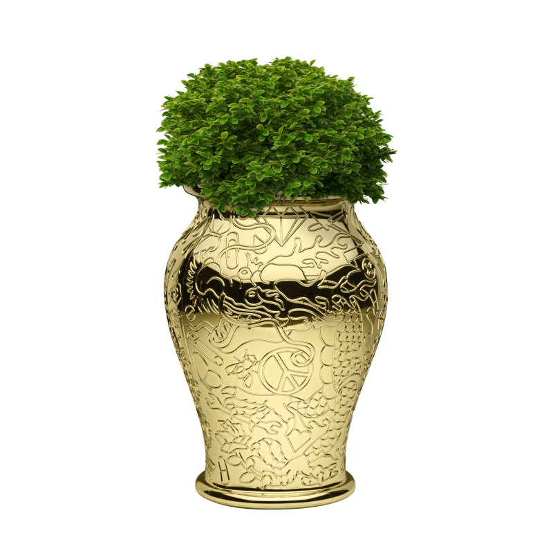 MING PLANTER AND CHAMPAGNE COOLER METAL Qeeboo