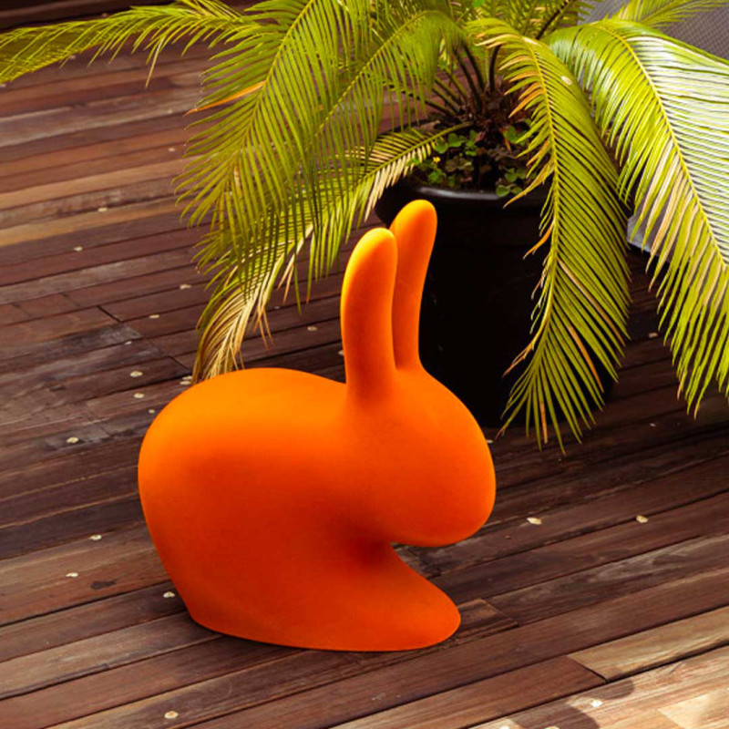 RABBIT BABY VELVET Qeeboo