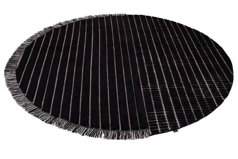 RD Grid Berber Round Amini Carpets