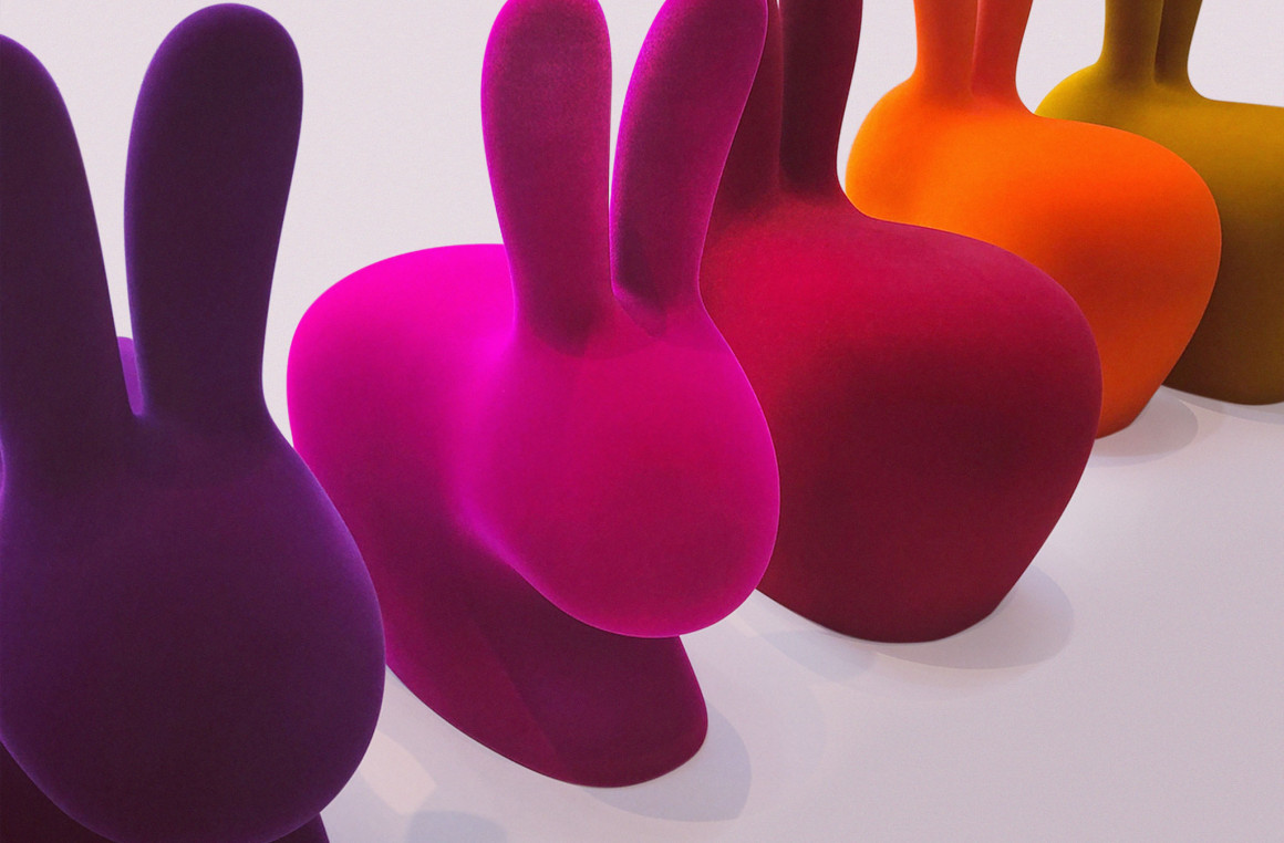 RABBIT BABY VELVET Qeeboo