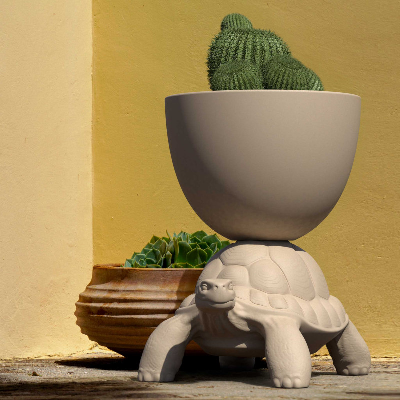TURTLE CARRY PLANTER AND CHAMPAGNE COOLER Qeeboo