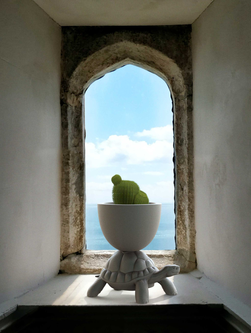 TURTLE CARRY PLANTER AND CHAMPAGNE COOLER Qeeboo