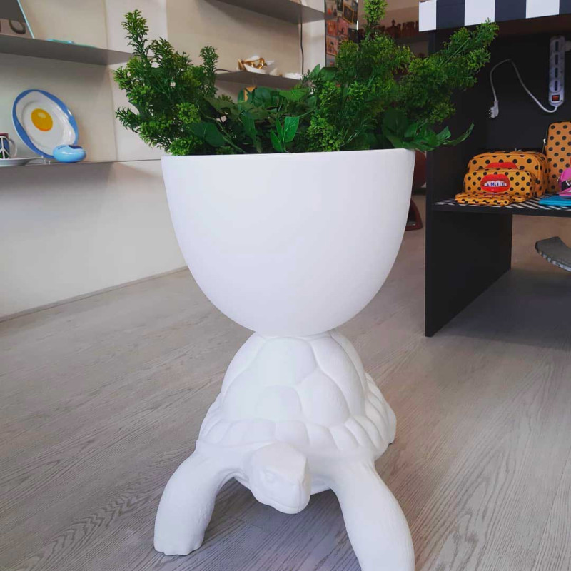 TURTLE CARRY PLANTER AND CHAMPAGNE COOLER Qeeboo