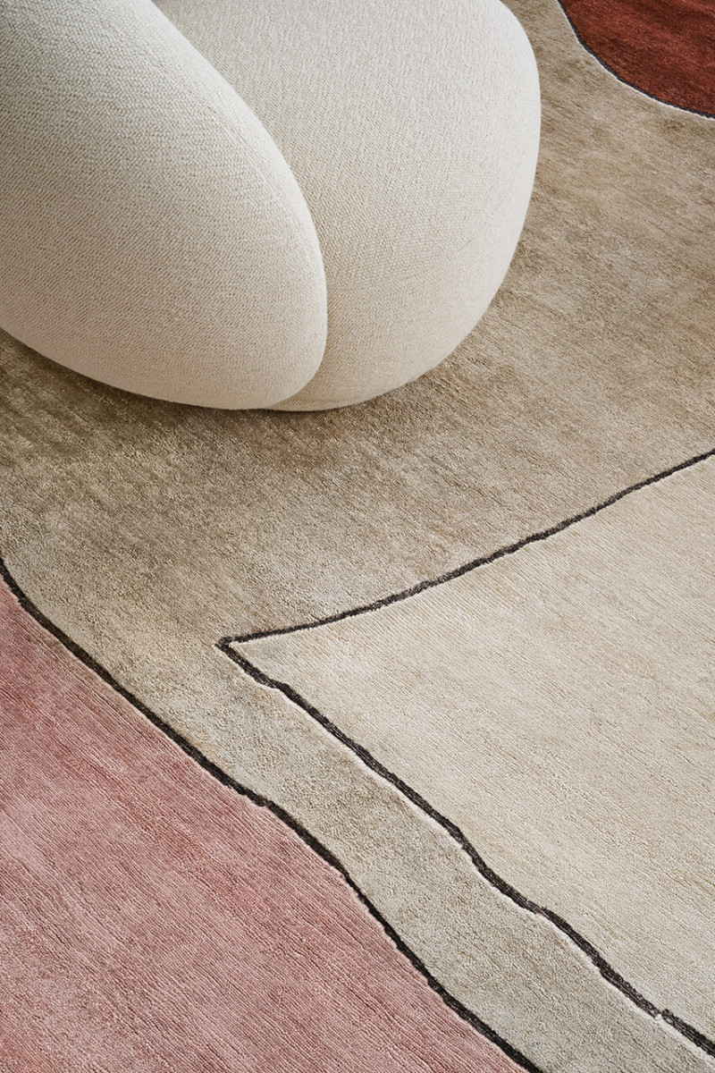 Ritagli Red Brick Rose Amini Carpets
