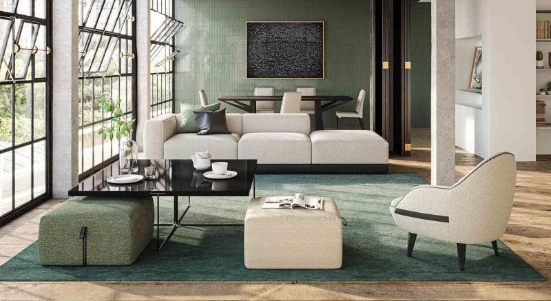 Caring Stripes Sectional Liu Jo Living