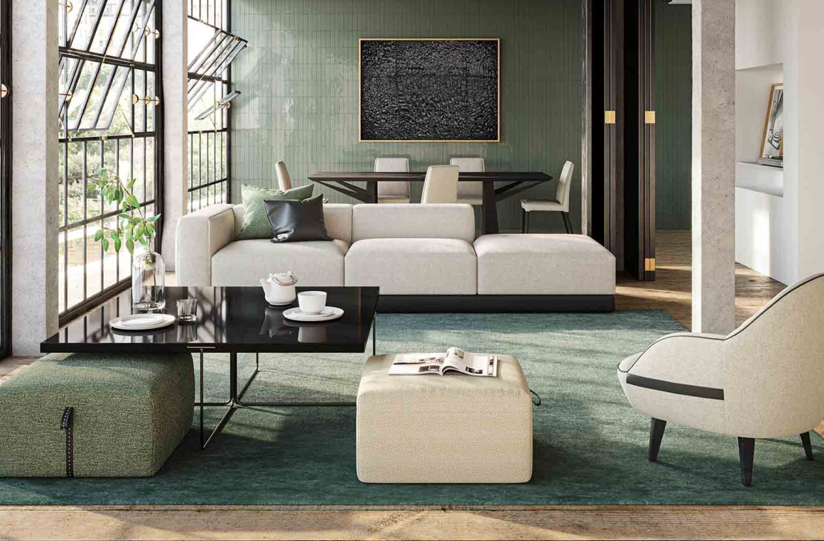 Caring Stripes Sectional Liu Jo Living