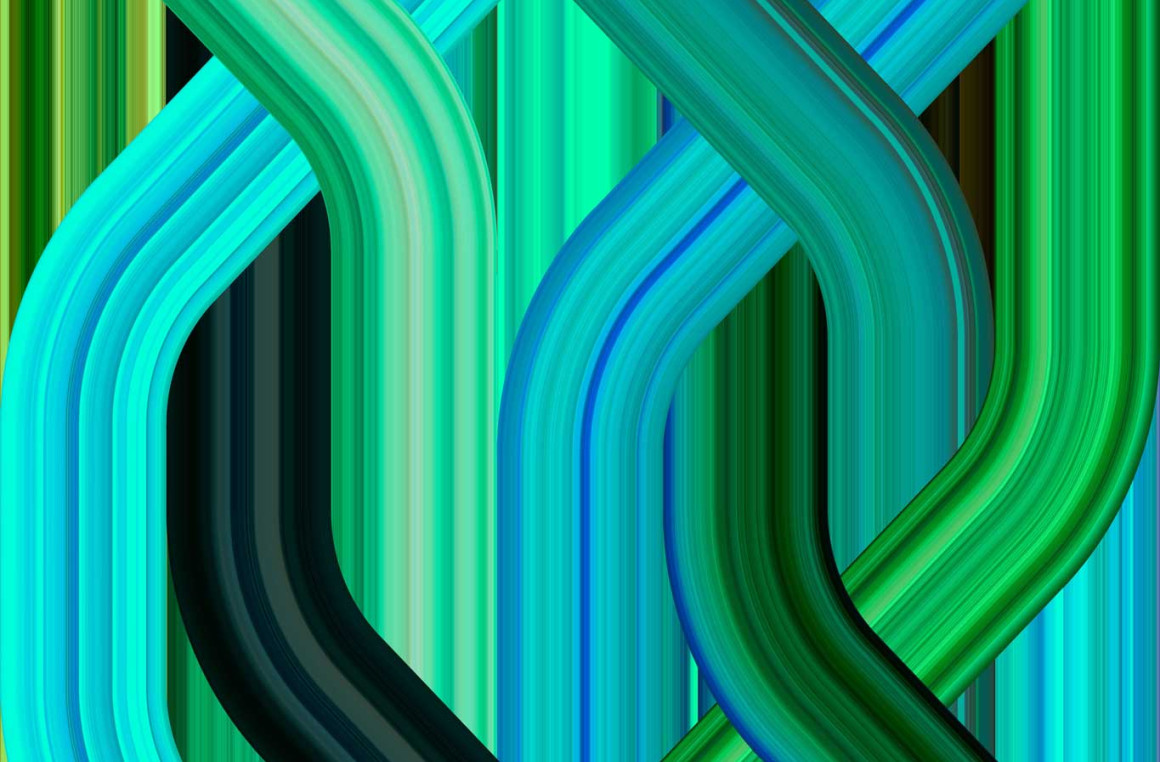 WAVE GREEN RECTANGULAR Qeeboo