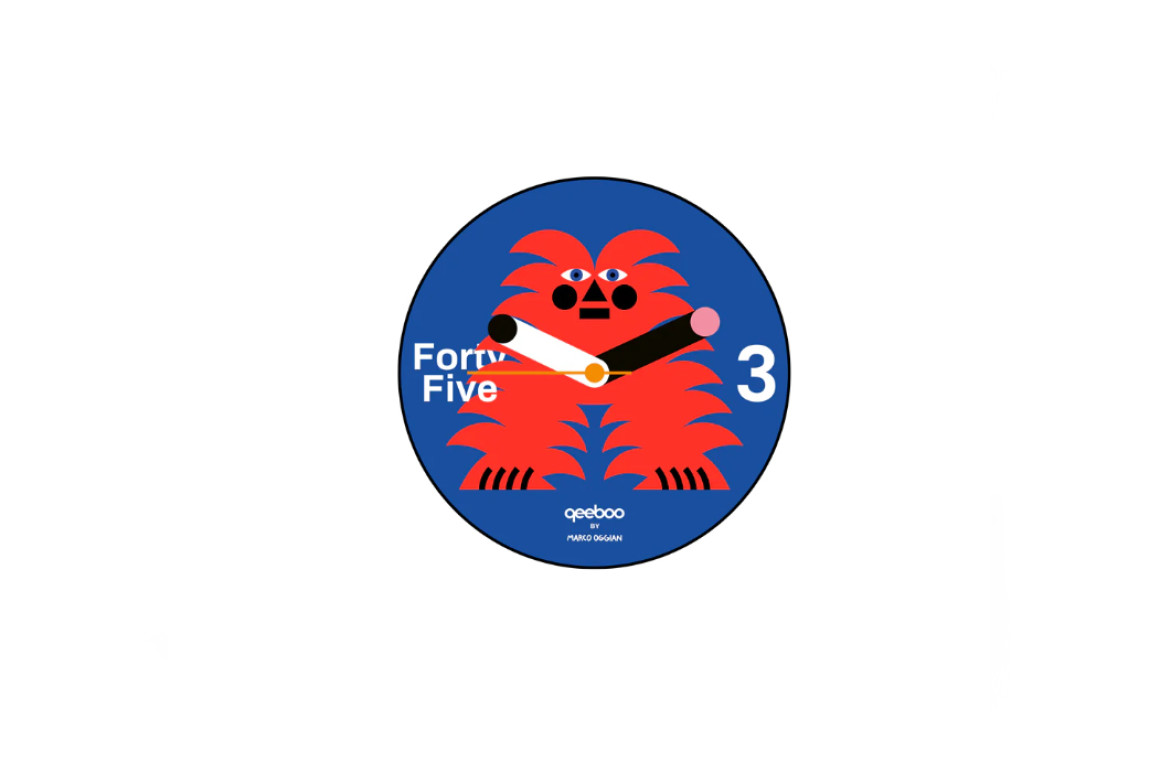 Magic Samu Wall Clock Qeeboo