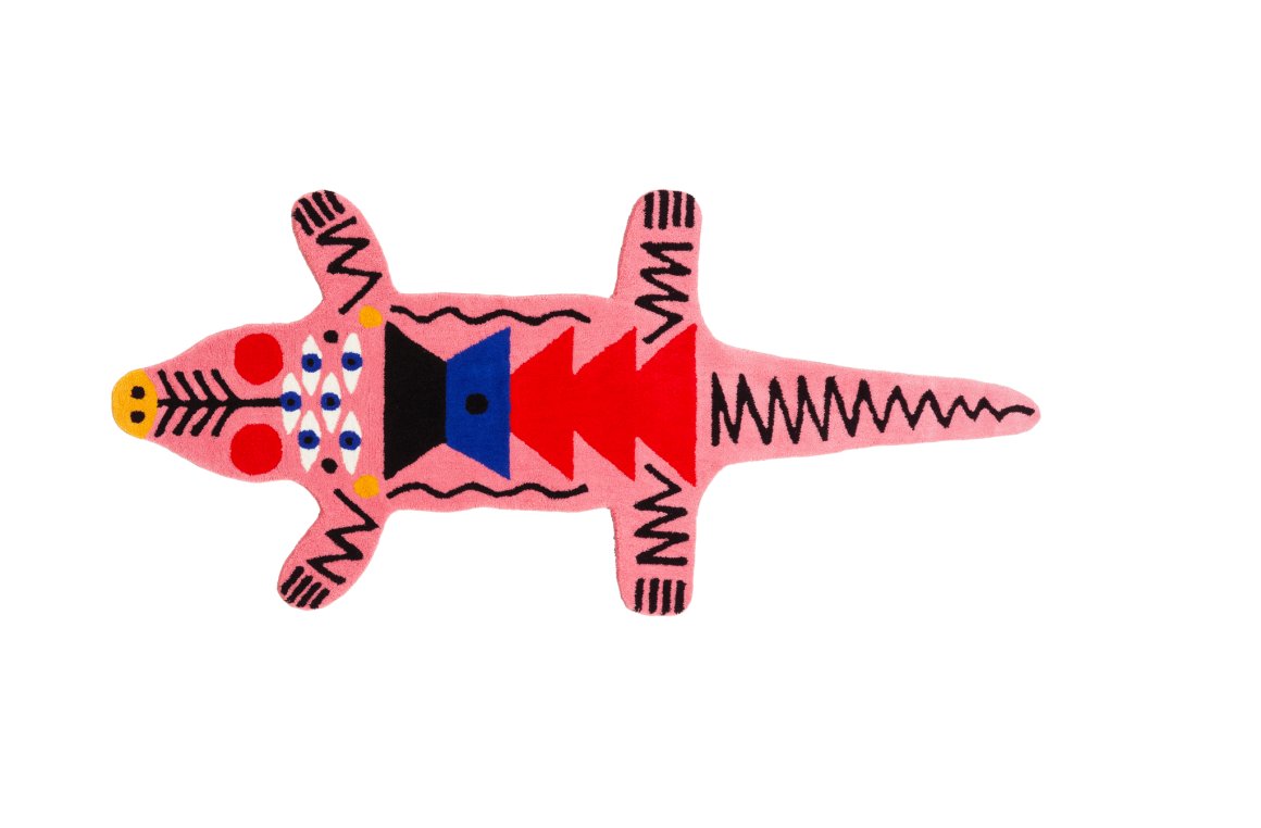 OGGIAN CROCOPINK M Qeeboo
