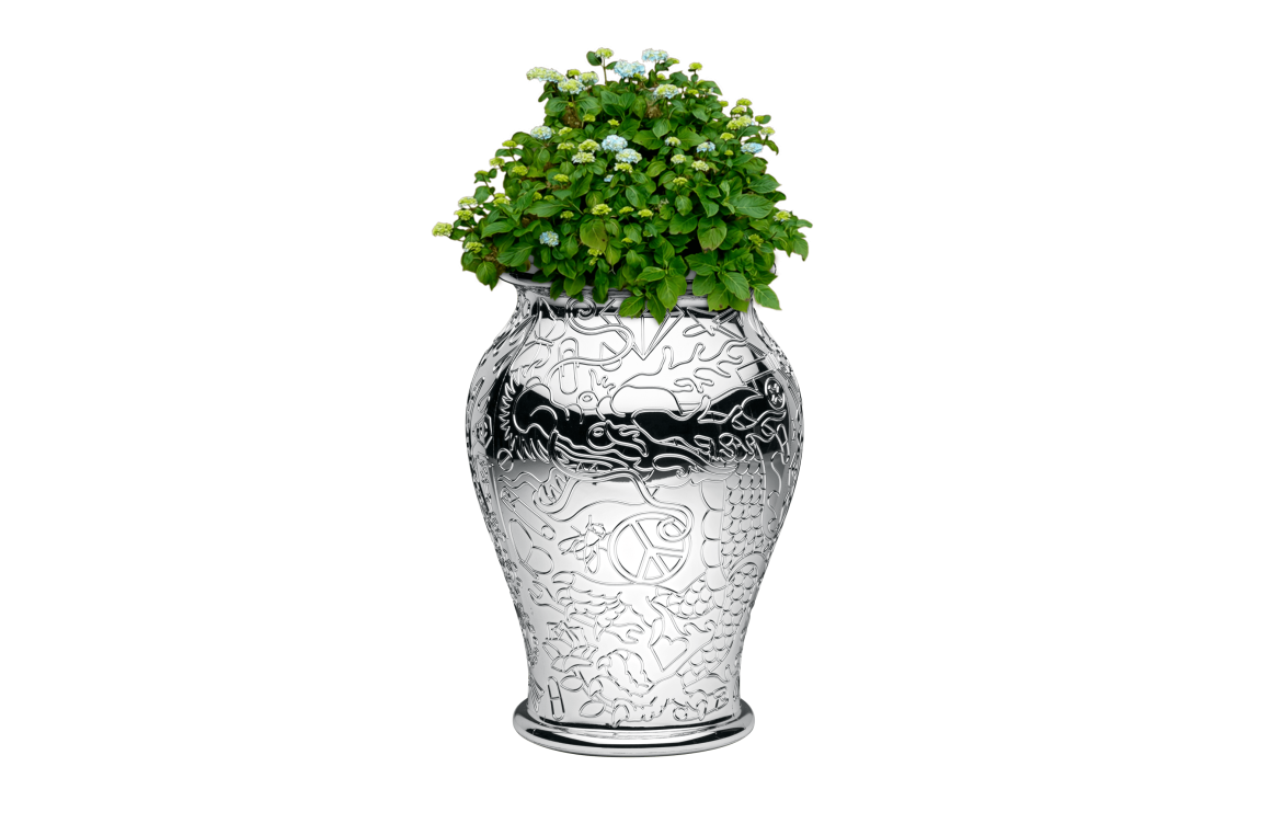 MING PLANTER AND CHAMPAGNE COOLER METAL Qeeboo