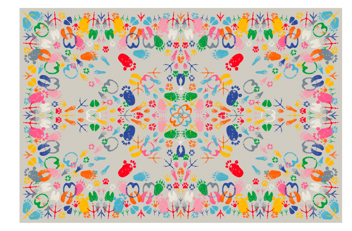 LET'S DANCE ANIMAL TRACES LIGHT RECTANGULAR Qeeboo
