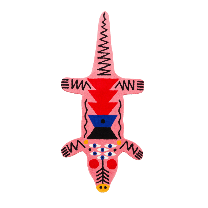 OGGIAN CROCOPINK L Qeeboo