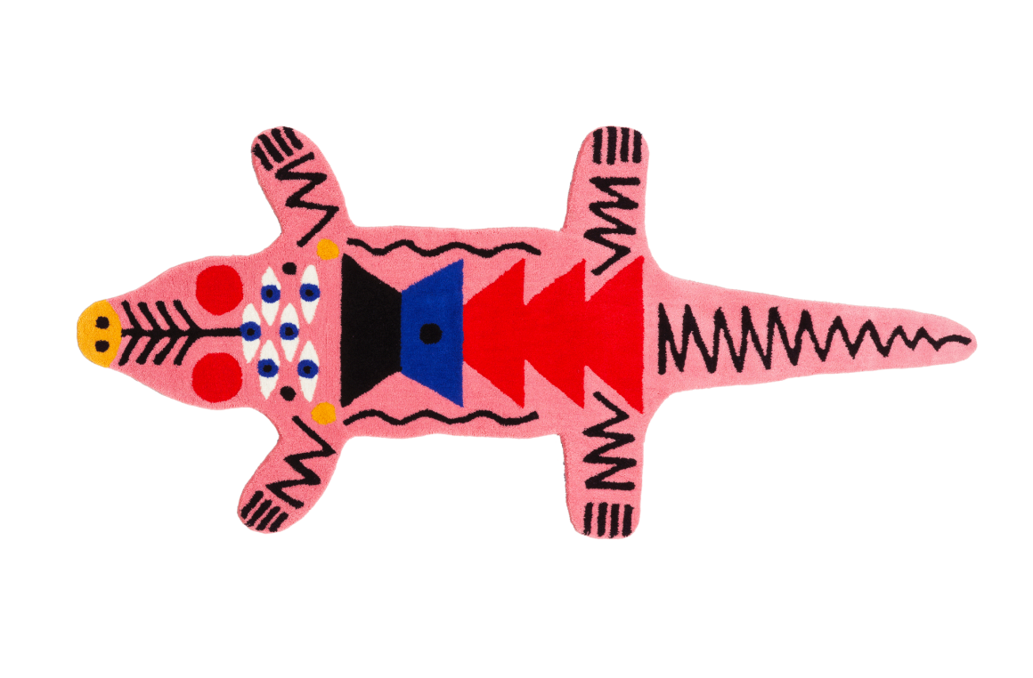 OGGIAN CROCOPINK L Qeeboo