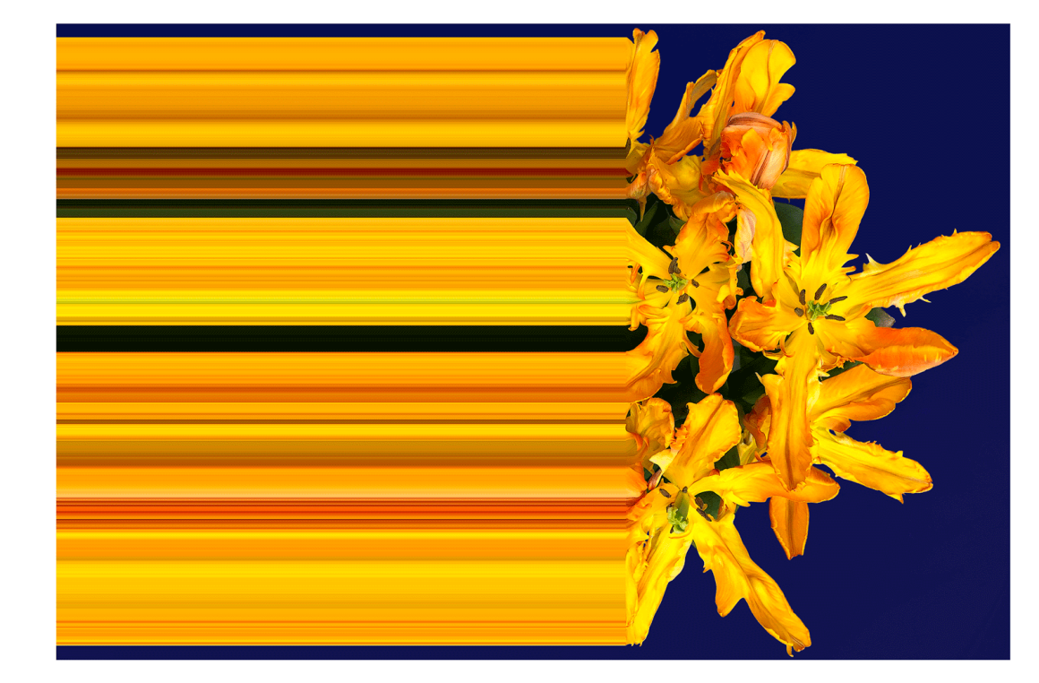 GLITCH YELLOW RECTANGULAR Qeeboo