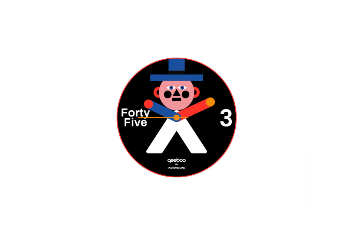 Mr. Wally Wall Clock Qeeboo
